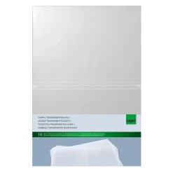 SIGEL Sichthüllen Speisekarten DIN A4 transparent glänzend 70 µm, 45x30,5cm 10 St.