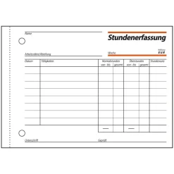 SIGEL Stundenerfassung Formularbuch ST615