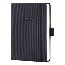 SIGEL Tageskalender Conceptum 2027 ca. A6 Hardcover schwarz, 1 St.