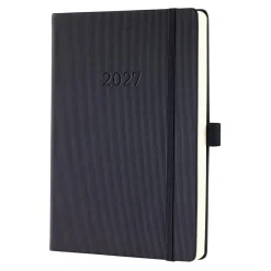 SIGEL Tageskalender Conceptum 2027 ca. A5 Hardcover schwarz, 1 St.