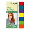 SIGEL transparent Haftmarker farbsortiert 7x 40 Streifen
