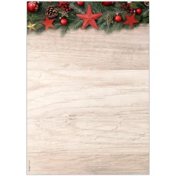 SIGEL Weihnachtsbriefpapier Chalet Style Motiv DIN A4 90 g/qm 100 Blatt