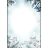 SIGEL Weihnachtsbriefpapier Snow Star Motiv DIN A4 90 g/qm 25 Blatt