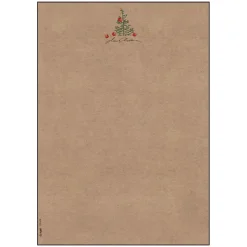 SIGEL Weihnachtsbriefpapier Christmas with Apples Motiv DIN A4 100 g/qm 100 Blatt