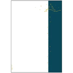 SIGEL Weihnachtsbriefpapier Christmas Tree petrol Motiv DIN A4 90 g/qm 100 Blatt