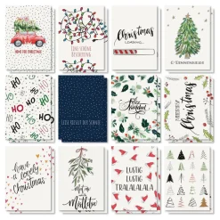 SIGEL Weihnachtspostkarten-Set Colourful Christmas 24 Stück DS701 DIN A6, 1 Pack