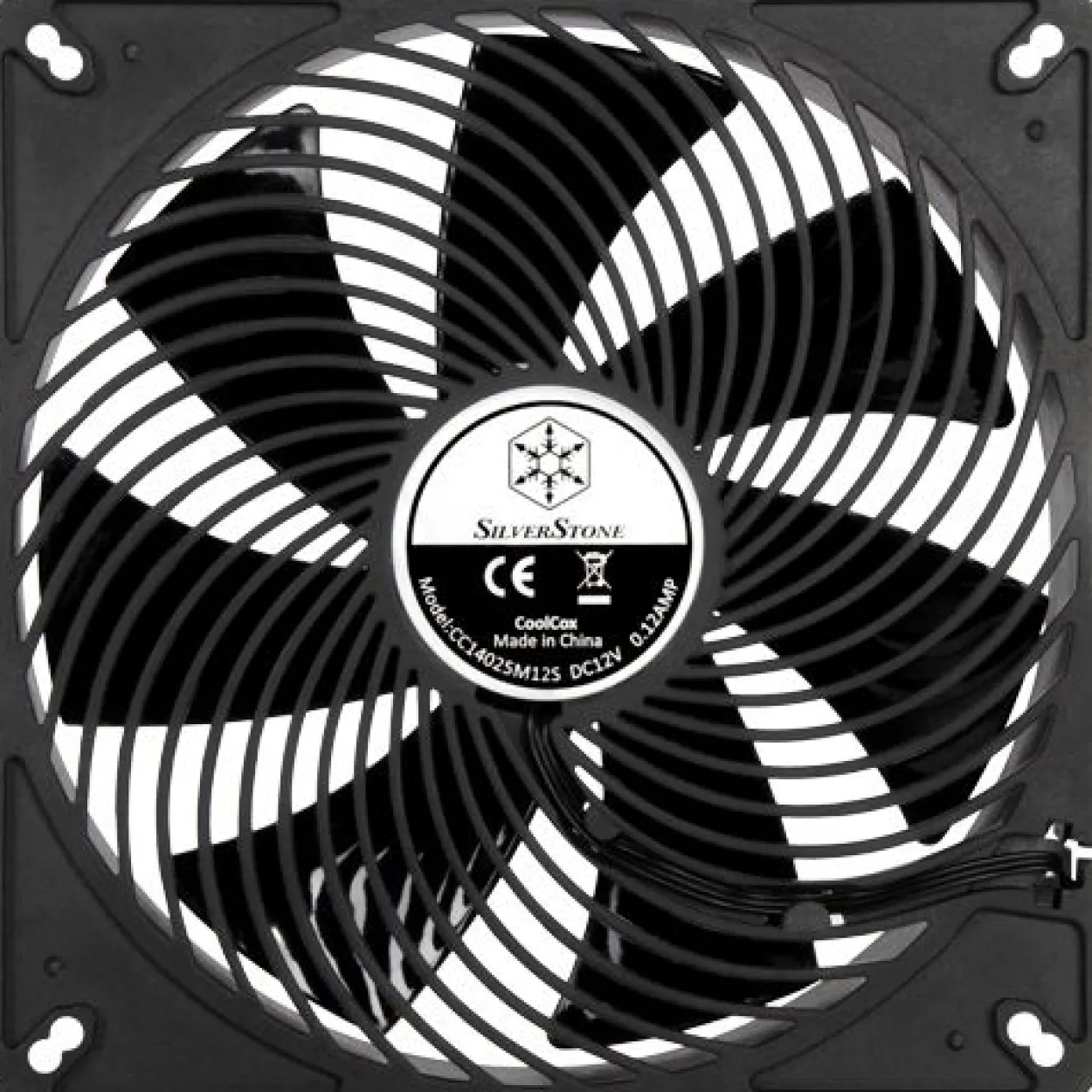 Silverstone Air Penetrator 139x139x25mm 1500 U/min 30 dB(A) schwarz