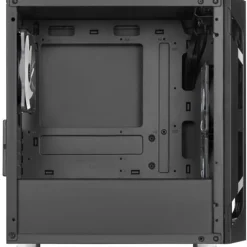 Silverstone Fara H1M Pro Micro-ATX Gehäuse Tempered Glass, ARGB, schwarz, ohne Netzteil, mit Sichtfenster