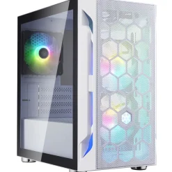 Silverstone Fara H1M Pro Micro-ATX Gehäuse, Tempered Glass - weiß