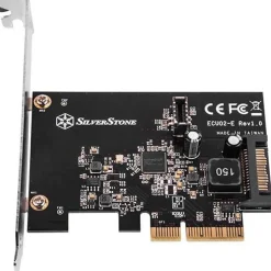 Silverstone SST-ECU02-E USB-Adapterkarte, PCIe 3.0, 1x USB-C 3.1 intern - Low Profile