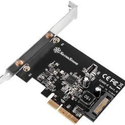 Silverstone SST-ECU02-E USB-Adapterkarte, PCIe 3.0, 1x USB-C 3.1 intern - Low Profile