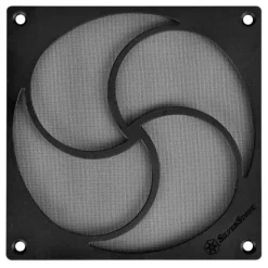 SilverStone SST-FF125B magnetischer Highflow Staubfilter, schwarz - 120mm