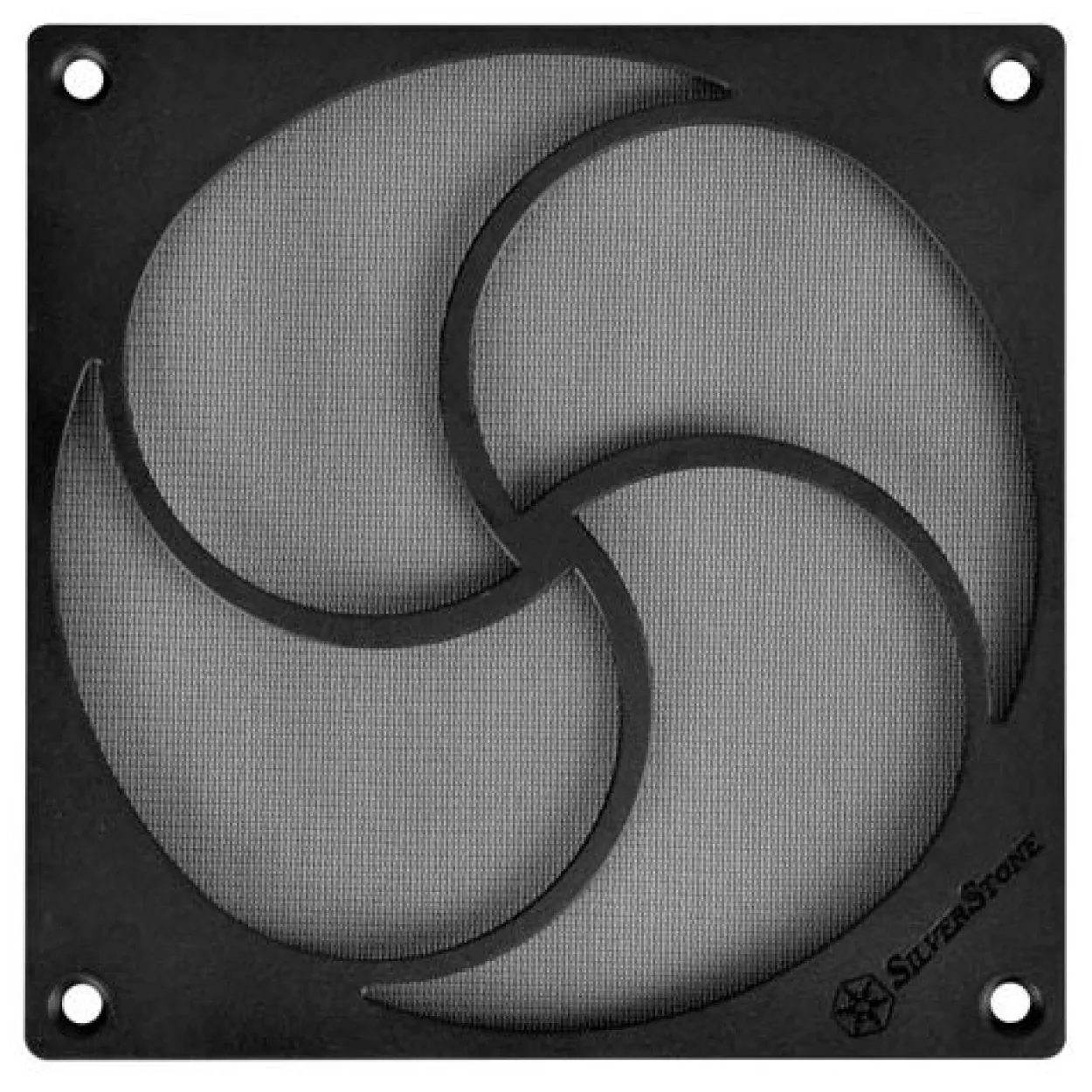 SilverStone SST-FF125B magnetischer Highflow Staubfilter, schwarz - 120mm