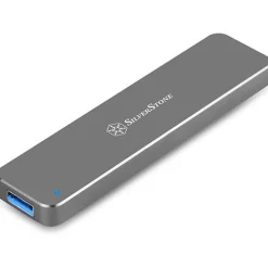 Silverstone SST-MS09S, M.2 SSD auf USB-A 3.1 Gehäuse, silber