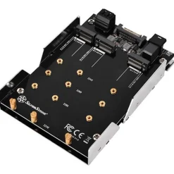 Silverstone SST-SDP12 - 3.5 Zoll für 2x M.2 SATA und 1x M.2 NVMe SSD Mounting Ad