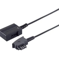 S-Impuls TAE-Verlängerungskabel (N) 10m schwarz (VF von 5)