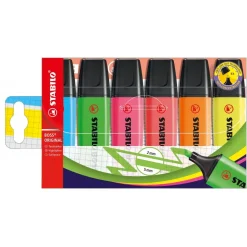 STABILO BOSS ORIGINAL Textmarker farbsortiert, 6 St. (70/6)