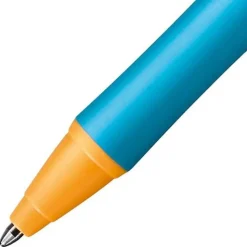 STABILO Kugelschreiber pointball orange Schreibfarbe türkis, 1 St.