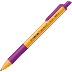 STABILO Kugelschreiber pointball orange Schreibfarbe lila, 1 St.