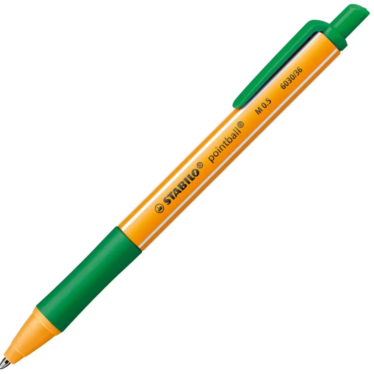 STABILO Kugelschreiber pointball orange Schreibfarbe farbsortiert, 6 St.
