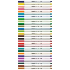 STABILO Pen 68 brush Brush-Pens grün, 10 St.