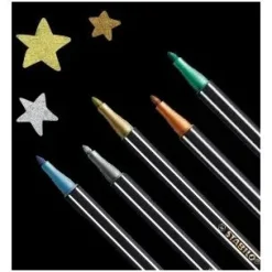STABILO Pen 68 metallic Filzstifte farbsortiert, 8 St.