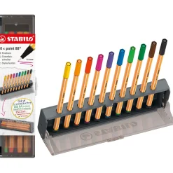 STABILO Point 88 Fineliner farbsortiert 0,4 mm, 10 St. mit Stiftständer