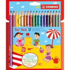 STABILO Trio thick Buntstifte farbsortiert, 18 St.
