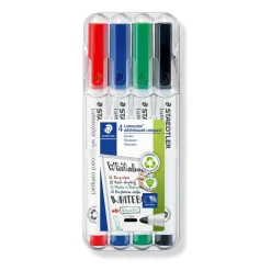 STAEDTLER compact Whiteboard-Marker farbsortiert 1,0 - 2,0 mm, 4 St.