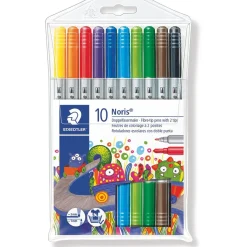 STAEDTLER Doppel-Fasermaler Noris Club, 10er Etui