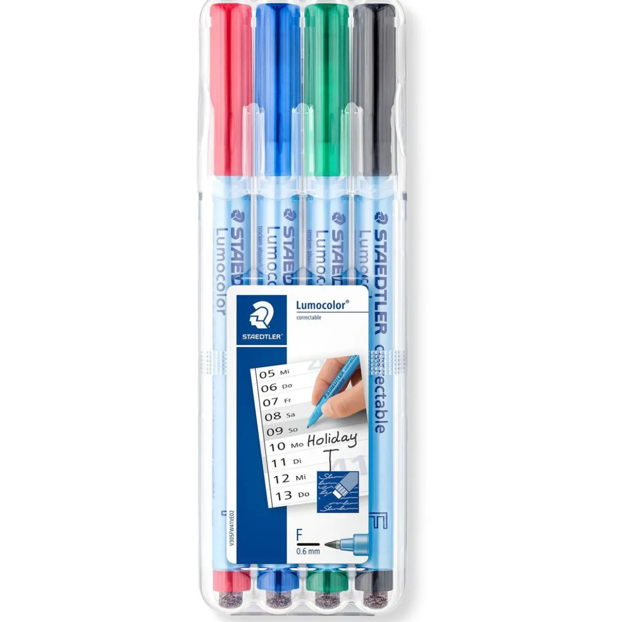 Staedtler Lumocolor correctable NonPermanent-Marker 305F,4er