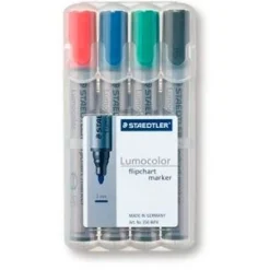 Staedtler Lumocolor Flipchart-Marker 356, 4er Etui