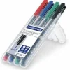 STAEDTLER Lumocolor Permanent-Marker 318F, 4er Etui