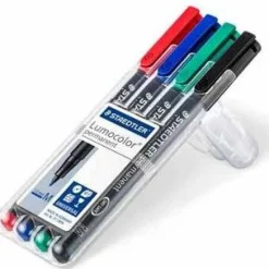 STAEDTLER Lumocolor Permanent-Marker 317M, 4er Etui