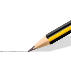 STAEDTLER Noris 183-HB Bleistifte HB schwarz/gelb, 12 St.