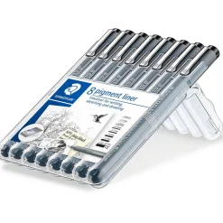 Staedtler Pigmentliner, schwarz 8er Etui