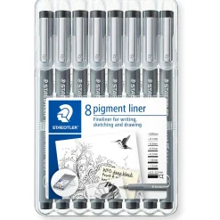 Staedtler Pigmentliner, schwarz 8er Etui