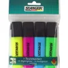 STANGER Textmarker farbsortiert, 4 St.