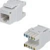 STARTECH CAT6 KEYSTONE JACK 24-PACK 24-PACK180-DEGREE 110 PUNCH DOWN grau