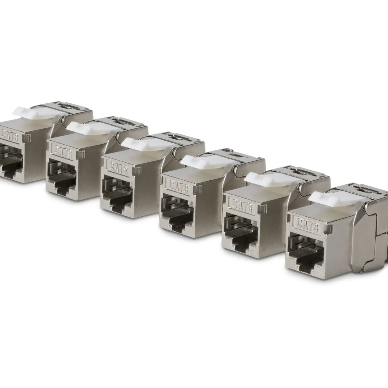 STARTECH CAT8 KEYSTONE JACK 6-PACK 6-PACK180-DEGREE/TOOLLESS/SHIELD