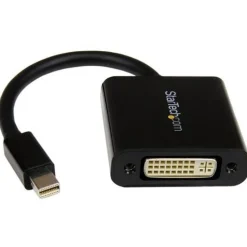 Startech Displayport Adapter DP++ Mini Displayport Stecker auf DVI 24+5 Buchse Schwarz schraubbar