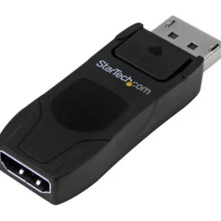 Startech Displayport 1.2 Adapter DP++ Displayport Stecker auf HDMI-Buchse Schwarz 4K / mit Arretierung