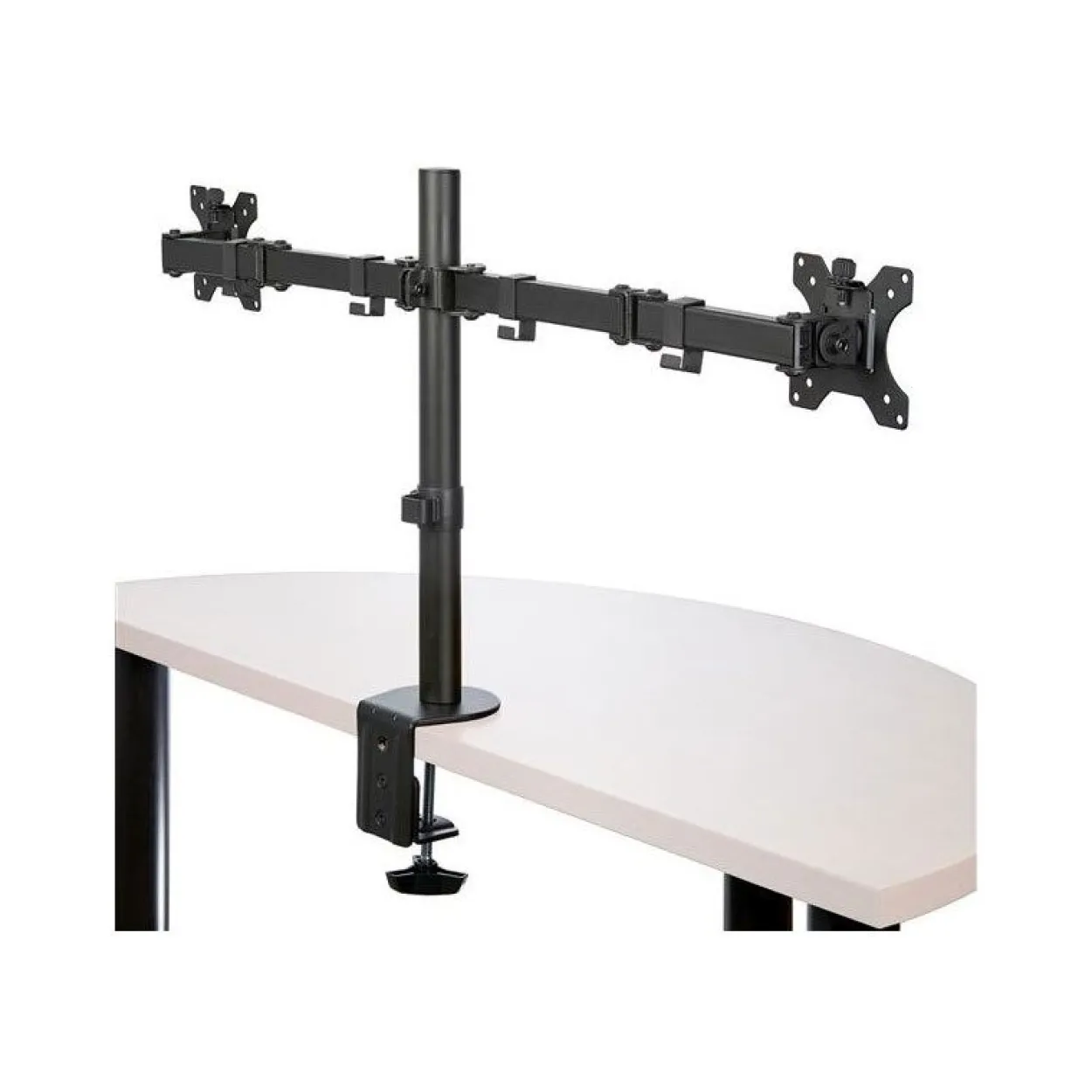 Startech Dual Monitor Tischhalterung - Gelenkarm - Premium-Tischklemmen-/ Kabeldurchführung für bis zu 27Zoll-VESA-Monitore, ARMDUAL2