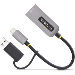 StarTech 2.5GbE USB-C to Ethernet Adapter with USB-A Converter - Netzwerkadapter - USB-C 3.2 Gen 1 / Thunderbolt 3 - 10M/100M/1G/2,5 Gigabit