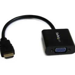 Startech HDMI Adapter High-Speed HDMI-Stecker auf VGA 15pol Buchse Schwarz schraubbar