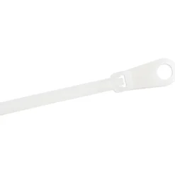 Startech Kabelbinder mit Befestigungsöse - 100x2mm selbstsichernde Kabelbinder mit Öse Nylon 66 UL weiss 100 Stück