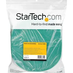 Startech 30,4m Klettkabelbinder - Rolle - Wiederverwendbar, grün