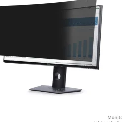Startech Monitor Blickschutzfolie fur Dell P3424WE Curved 21:9 Bildschirm Sichtschutzfolie/Blaulichtfilter TAA-konform