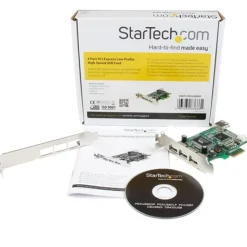 Startech PEXUSB4DP 4 Port PCIe x1 Low Profile retail