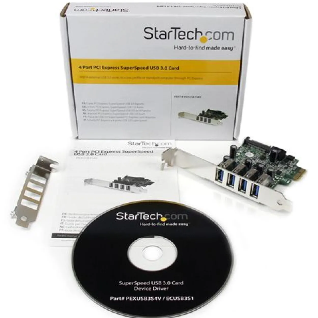 Startech PEXUSB3S4V 4 Port PCIe x1 Low Profile retail